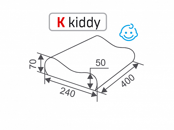 Ортопедическая подушка (KIDDY).  N5